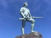 Statue of the Lexington Minuteman, representing Captain John Parker, Commander of the Minutemen at Lexington on April 19, 1775
