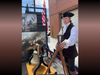 A young George Washington, Surveyor with the Circumferentor