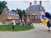 Presenting Colors in front of the Governor's Palace at Williamsburg