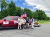 Hamilton parade participants.  L-R:  Steve Van Deusen, Mark Sink, Barry Schwoerer, James Watts