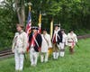 Combined Color Guard prepared to advance the colors