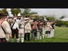 Flintlock rifle & Musket volley.  L-R:  Mark Sink, Allen Phillips, Ken Bonner, Chip Daniel, David Welker, Kelly Ford, Sean Carrigan, Jim Cordes, Bill Tugman, Paul Christensen, Dale Corey