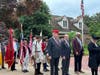 Color Guard preparing to march to the tomb