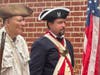 Standing Guard at the tomb of General and Martha Washington.  L-R:  Barry Schwoerer,  Paul McComb (George Washington Chapter SAR)