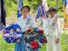 DAR ladies presenting wreaths L-R:  Judy Shepard and Anne Ballenger