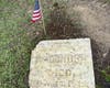 Grave of Patriot Eliphalet Hodges with Bronze Patriot marker above stone