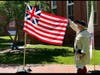Warner Workman with the Continental Union Flag, the first flag flown over the COMMONWEALTH of Virginia on May 15, 1776 