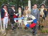 At the Flag pole at the mass graves of Patriots Killed at the Battle of Washaws.  L-R:  Ken Bonner-SMJC Chapter, 2nd from right-Darrin Schmidt-President Virginia Society SAR