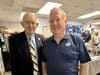 L-R:  Barry Schwoerer, First Sergeant Blankenship