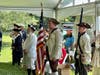 SMJC Ken Bonner and Mark Sink prepared to advance Colors for the National Anthem