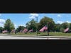 Avenue of Flags.  Each flag once covered a Veterans casket