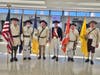 Multi-Chapter SAR Honor Guard ready to honor Veterans. L-R:  Paul Christensen, Ken Bonnell, Steve Van Deusen, Jim Cordes, Chip Daniel, Ken Bonner