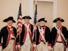 The SAR Honor Guard.  L-R:  Brett Osborn, Bill Schwetke, Jim Cordes, Ken Bonner
