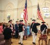The SAR Honor Guard advancing the colors