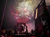 "The Rockets Red Glare, the Bombs Bursting at Night" with the Liberty Bell in foreground