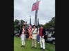 The Sgt Maj John Champe Color Guard L-R:  Ken Bonner, Steve Van Deusen, Barry Schwoerer