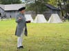 David Welker presenting the first of two first-person portrayals of the Rev War experience of John Champe.  