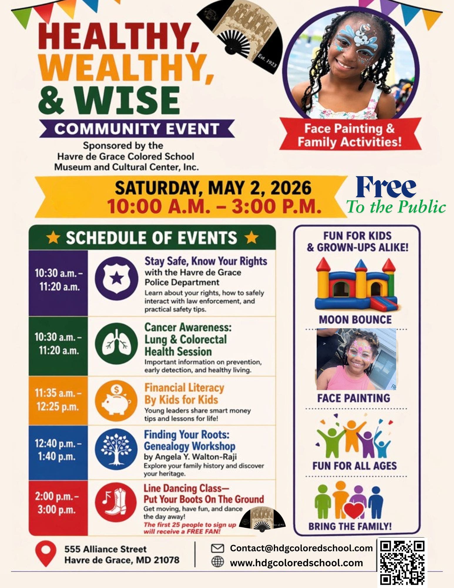Healthy, Wealthy & Wise Community Event - Free to the Public