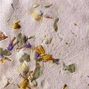 Homemade Seed and Dried Flowers Paper