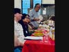 Cesar Zepeda, Development Officer at Neighbors Link, and David Benattar from Pleasantville Community synagogue, and other guests at the Immigrant themed Passover Seder at Grace Church, led by Rabbi Leis and Rabbi Newman last Thursday, April 2nd