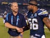 Bill Johnston with Shawne Merriman. 