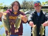 Left: Senior Andrew Kaunas and junior Adam Styrczula took 1st place in the IHSA Sectional Bass Tournament with five fish weighing in at 9lbs 4oz. Kaunas caught the biggest bass of the day at 2lbs 13oz. 