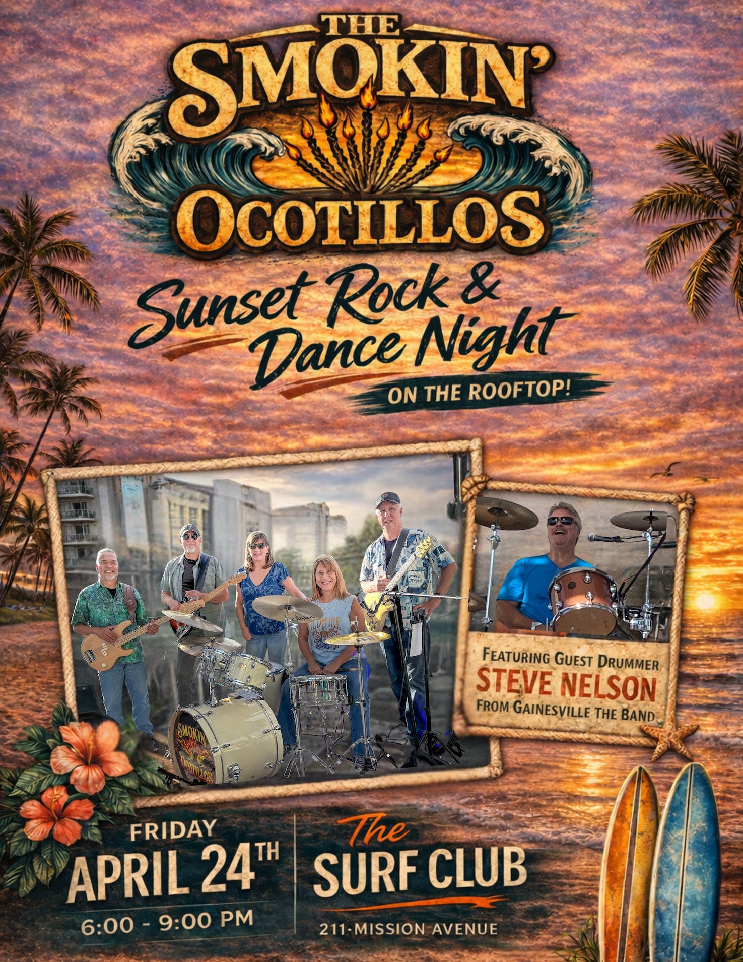 Sunset Rock & Dance Night at The Surf Club