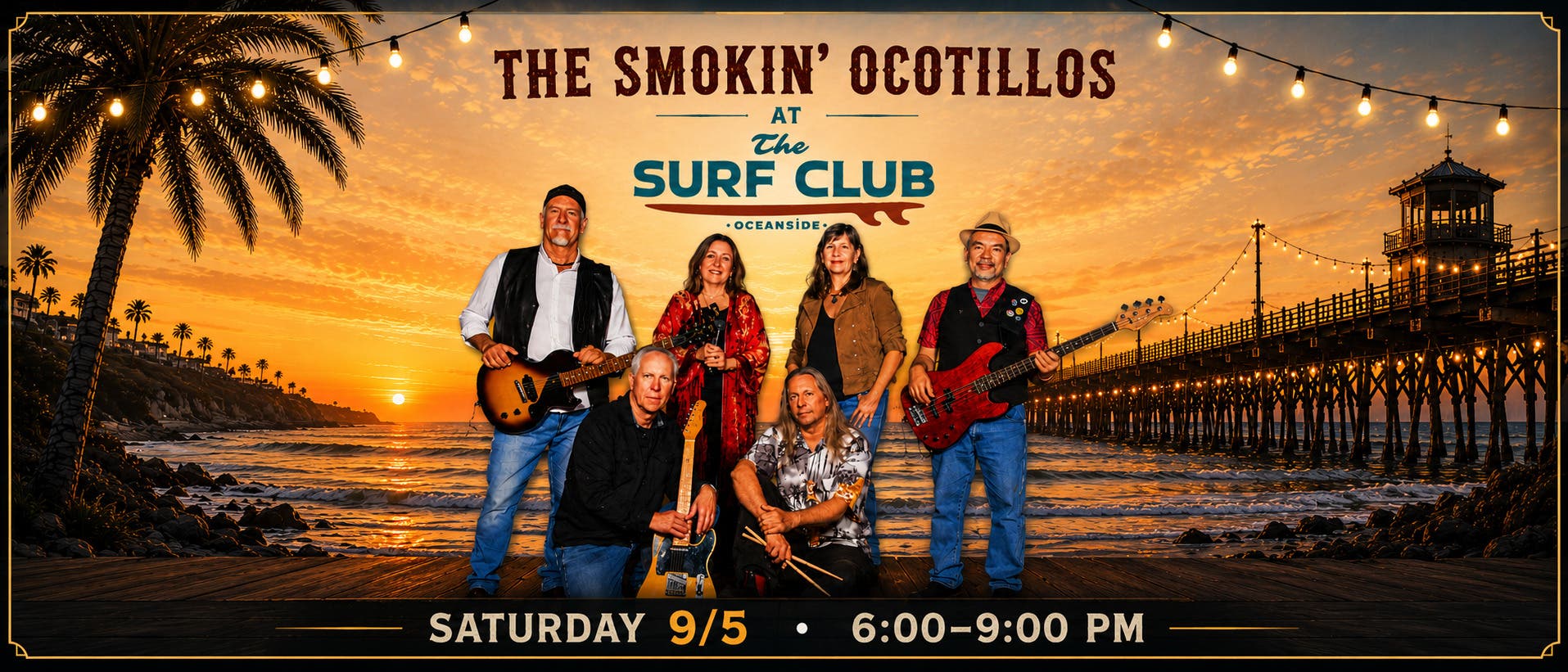 The Smokin' Ocotillos Rock The Rooftop at The Surf Club