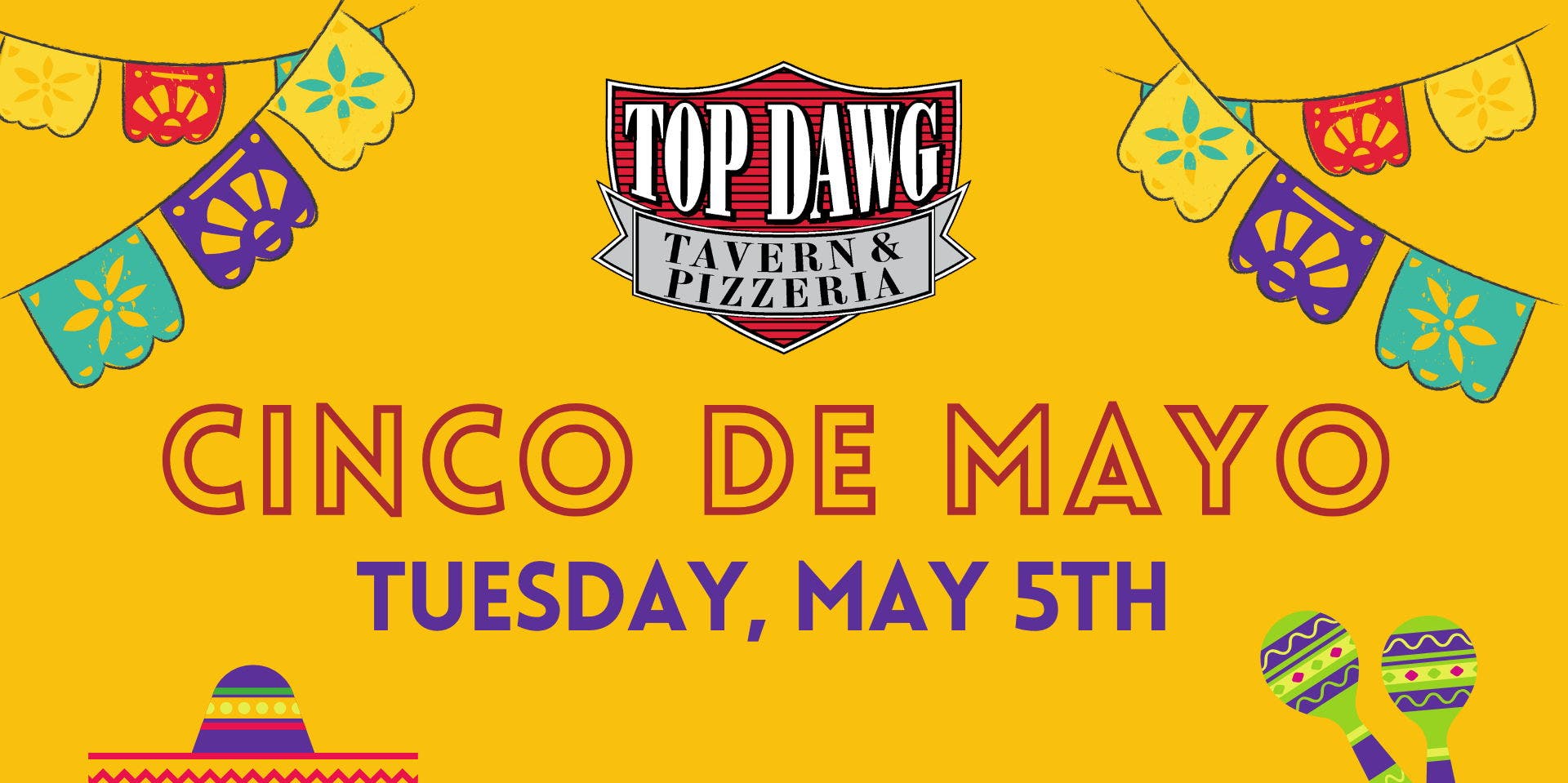 Celebrate Cinco de Mayo at Top Dawg Tavern & Pizzeria on Hilton Head Island