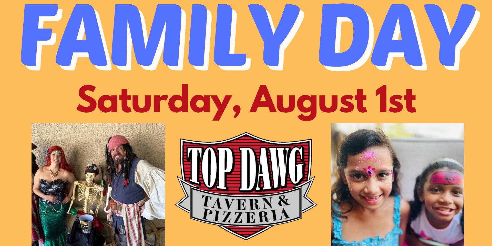 Family Day at Top Dawg Tavern & Pizzeria on Hilton Head Island