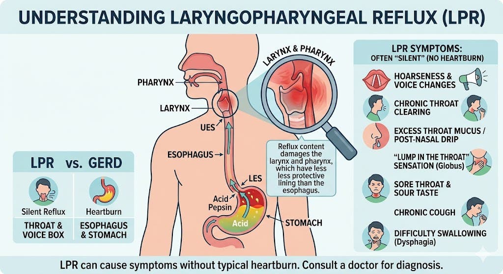 LPR (Laryngopharyngeal Reflux): Causes, Symptoms and Holistic Treatments