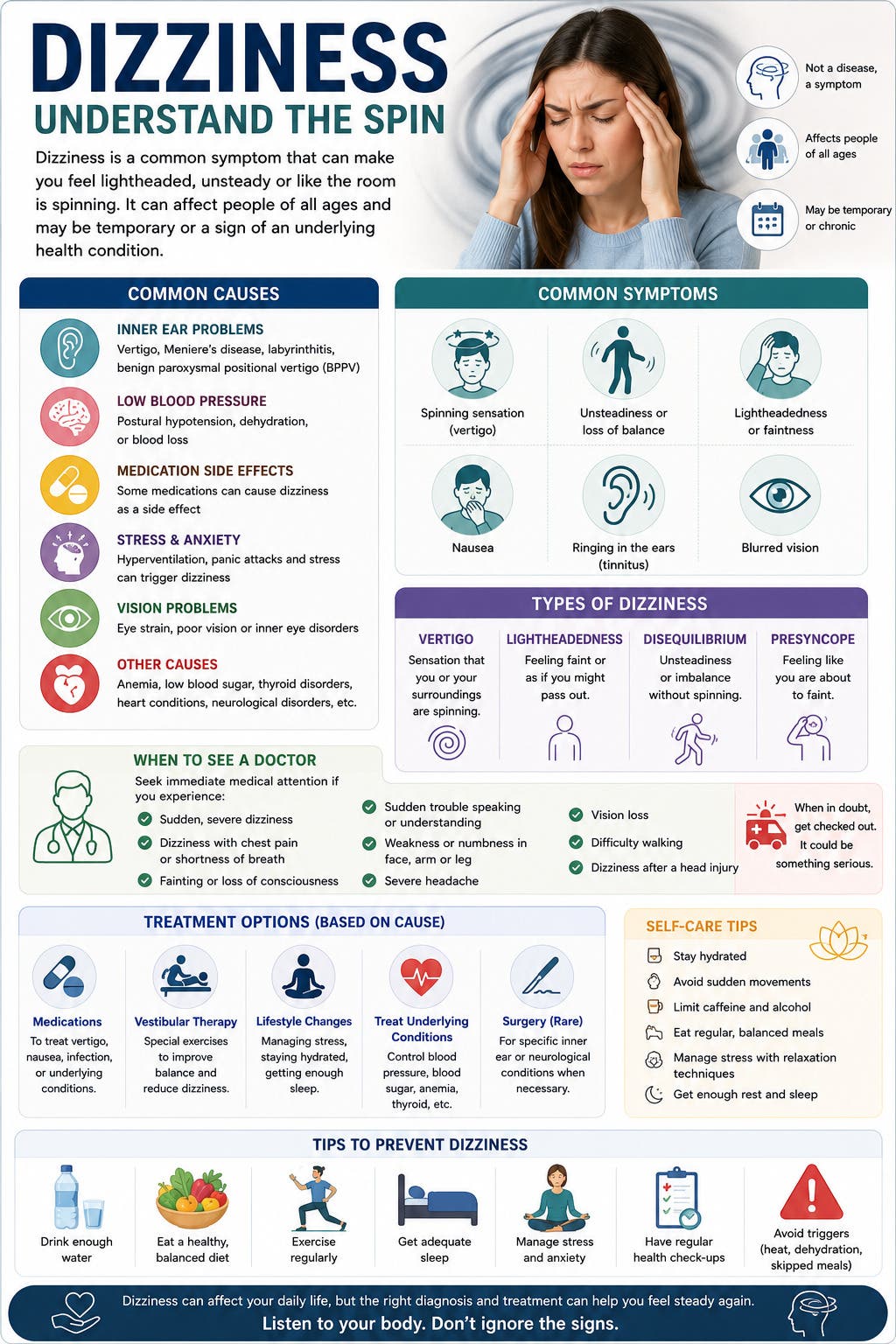 Dizziness: Types, Causes, and Holistic Treatment Approaches