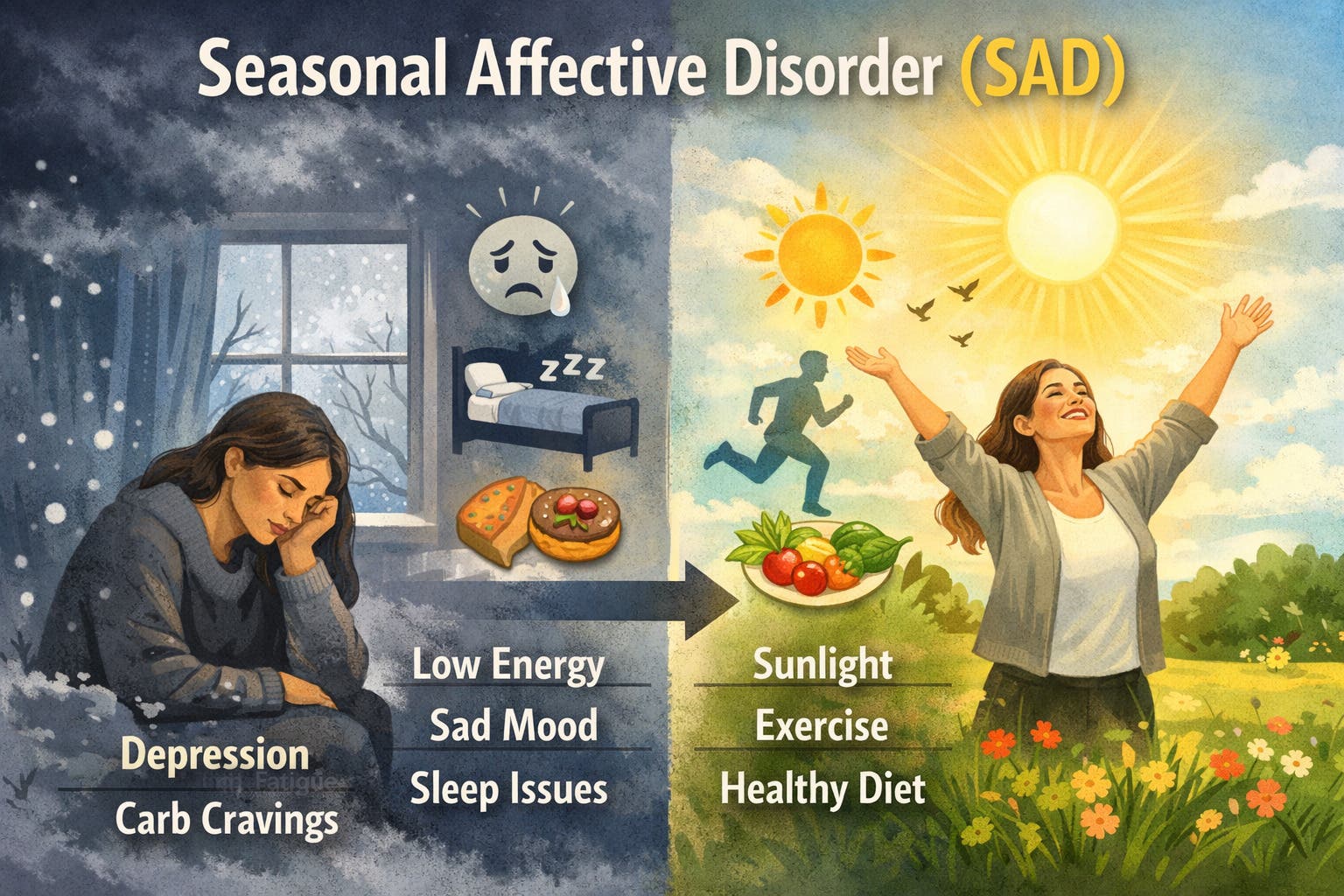 Seasonal Affective Disorder: Causes, Symptoms, and Treatment