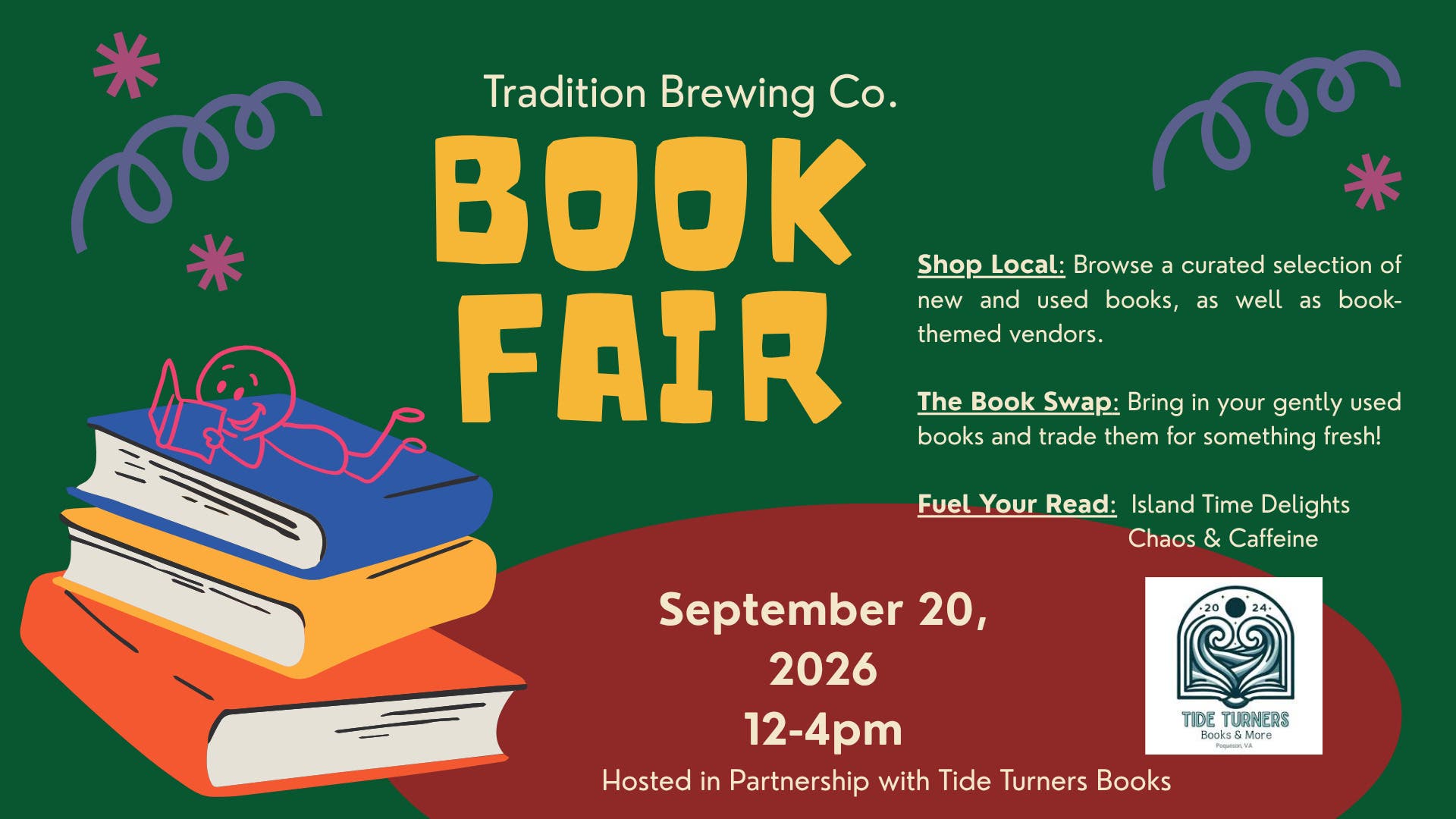 Fall Book Fair at Tradition Brewing