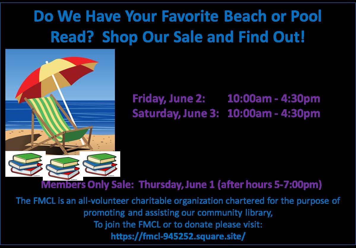 Jun 2 Friends of the Montclair Community Library (FMCL) Book Sale