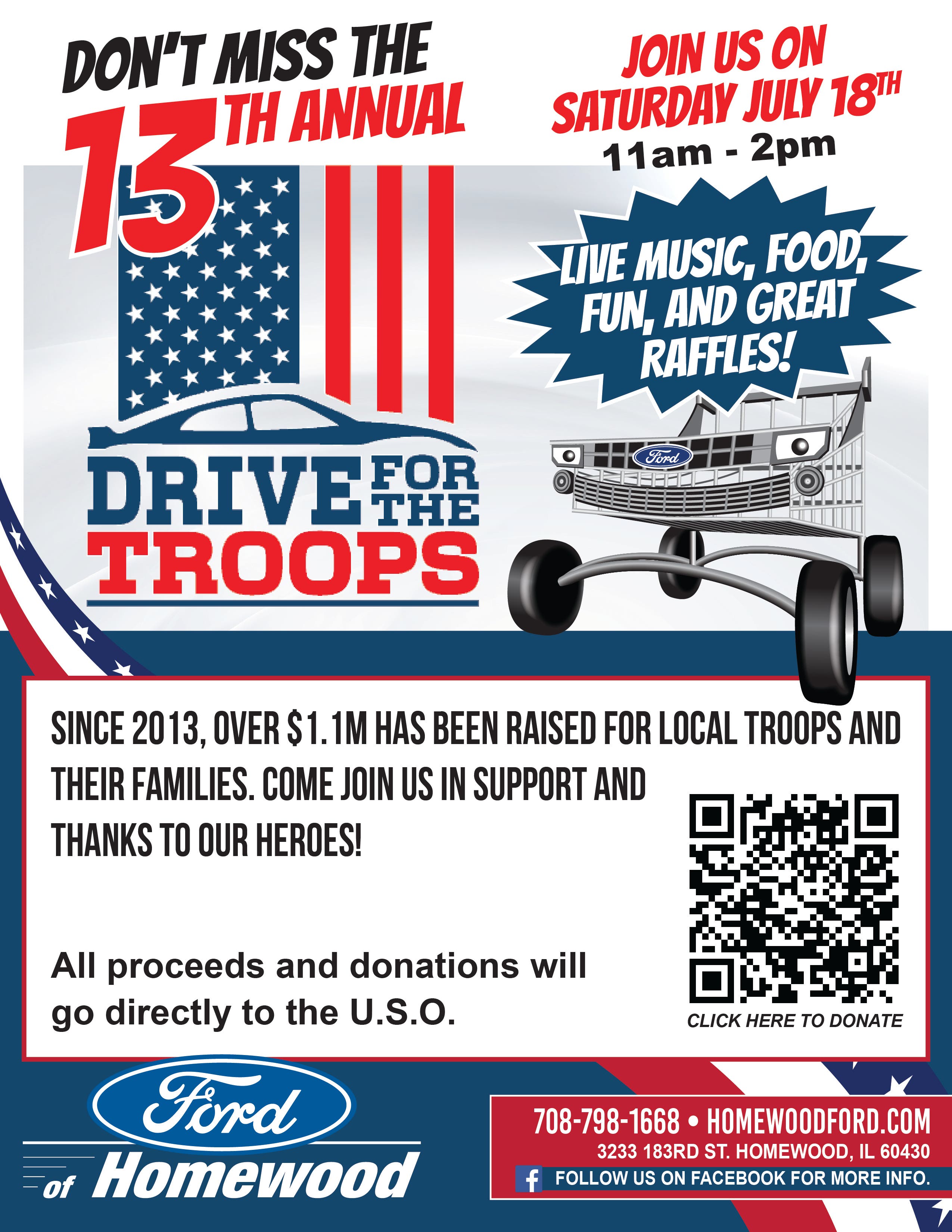 Annual USO BBQ for the Troops at Ford of Homewood