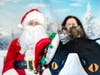 Santa (Don Kronberg), Barb Weber, Quentin and a rescue kitten 