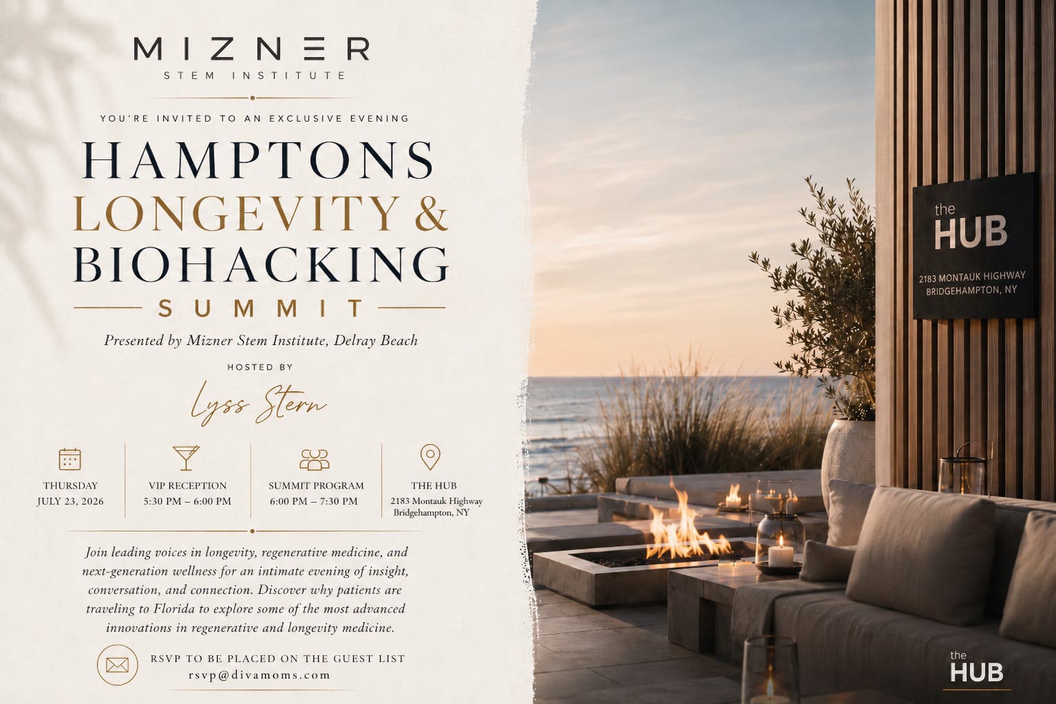 The HUB x Mizner Stem Institute: Hamptons Longevity and Biohacking Summit