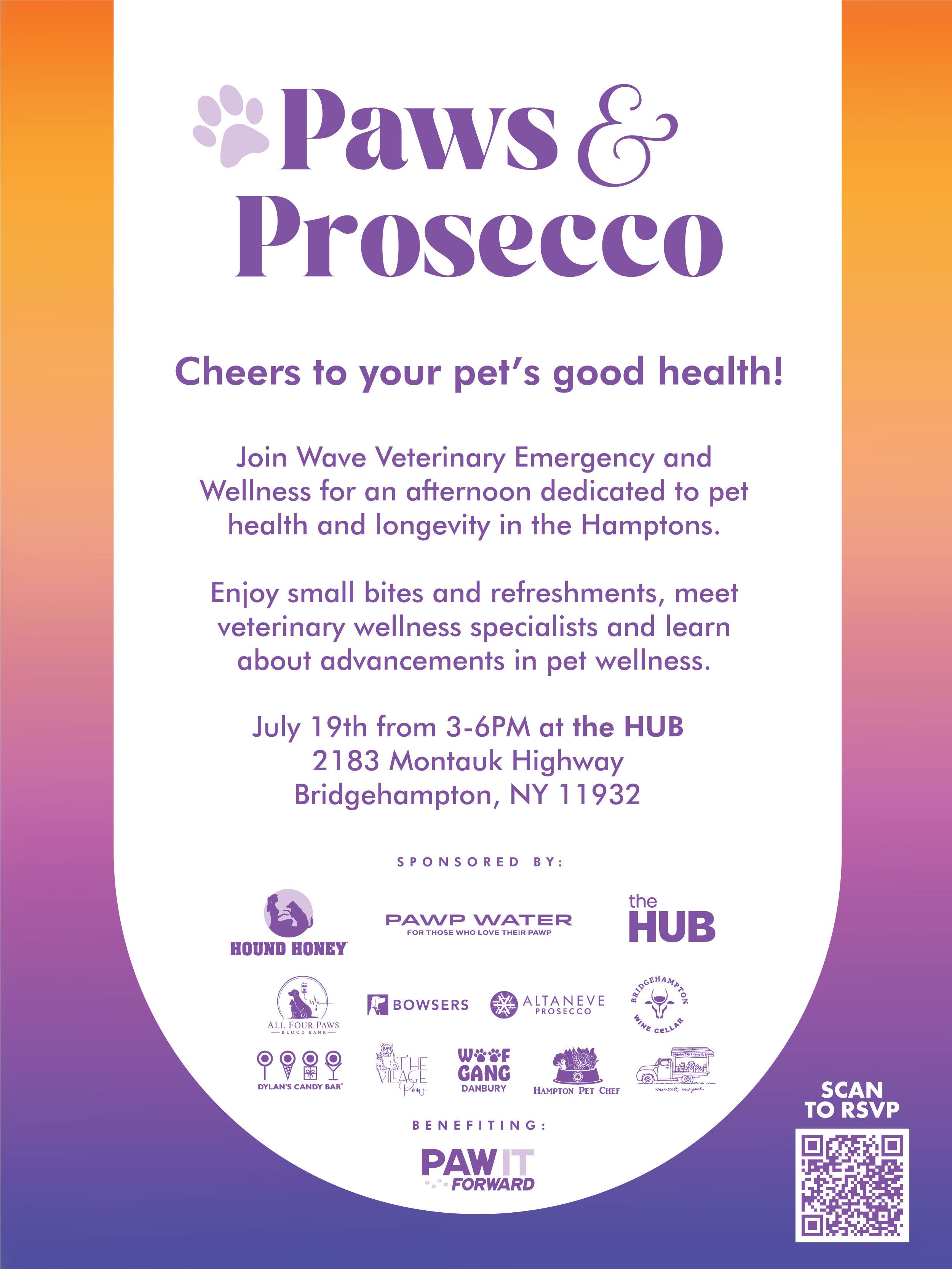 The HUB x Paws & Prosecco
