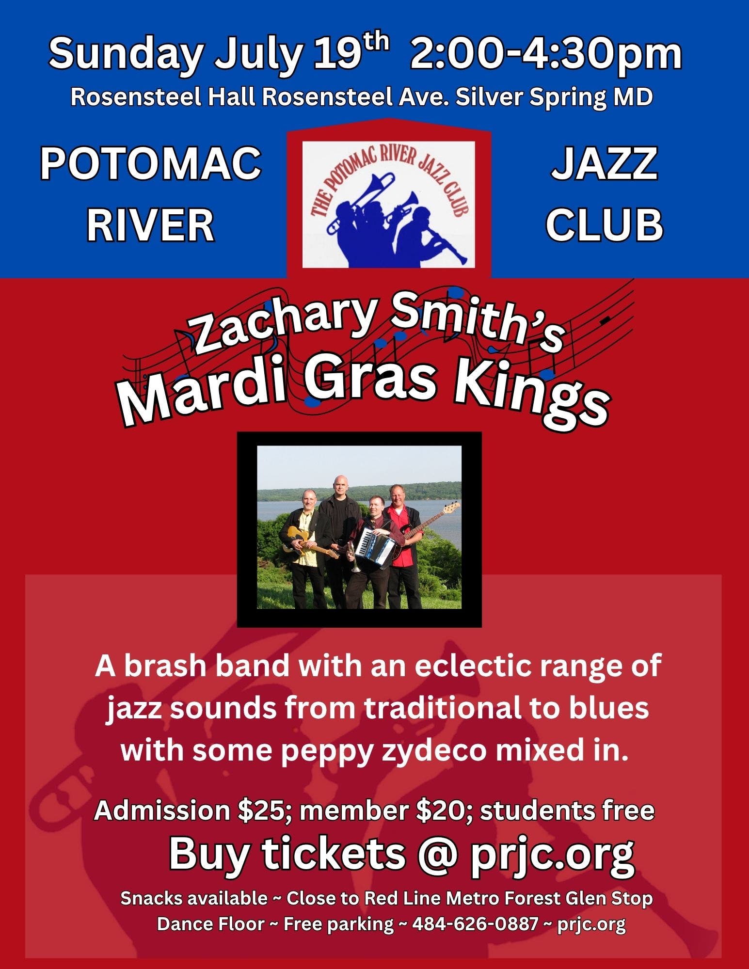 The Mardi Gras Kings come to DC! sponsored by PRJC