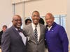  Larry Crump, Newark Municipal Council President, left, Keith DaCosta, Executive Director of CareSparc Community Connections, center, and Jonathan Graham, President, President, Horus Construction Services.
