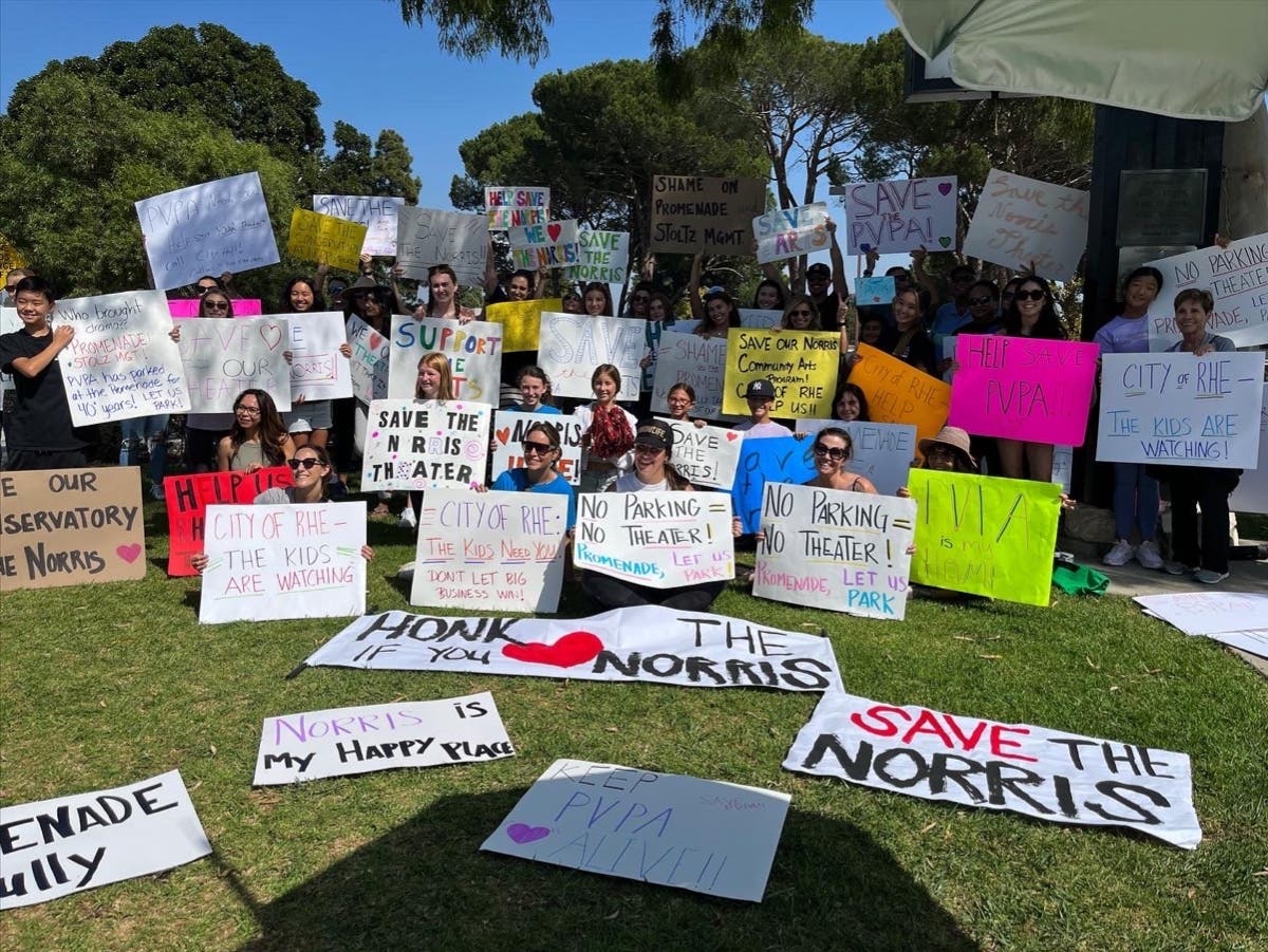 Community members have banded together to show support for Norris Theater and Palos Verdes Performing Arts in the midst of a lawsuit that may challenge their ability to keep performing.