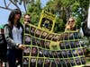 Parents stood outside Snapchat Headquarters in Santa Monica to bring awareness to the lives of children that were lost due to dangers on social media sites.
