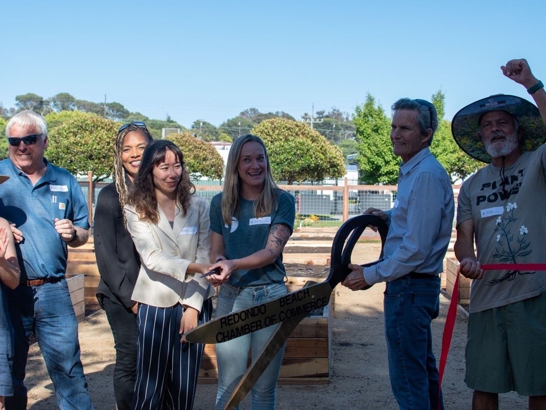 The garden is a collaboration between the city and the South Bay Parkland Conservancy where community members are able to use 26 4 feet by 8 feet plots.