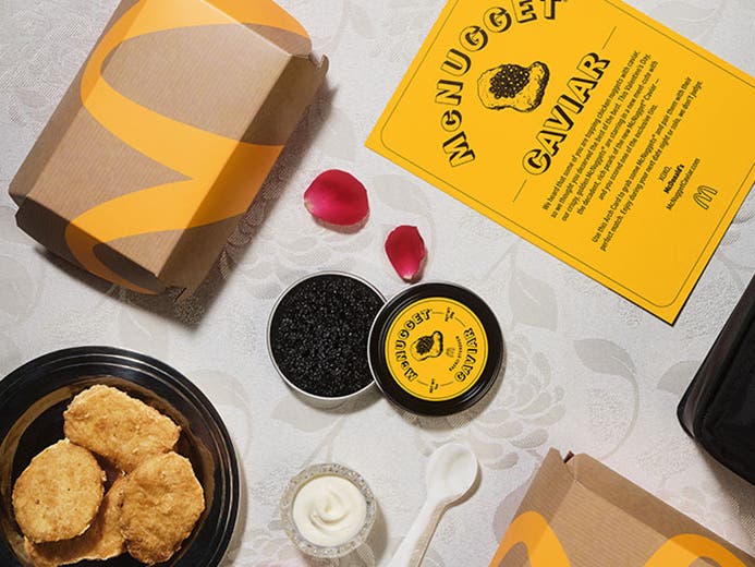 The first-ever McNugget Caviar kits will feature premium Baerii Sturgeon caviar, a perfect match, according to the chain. 