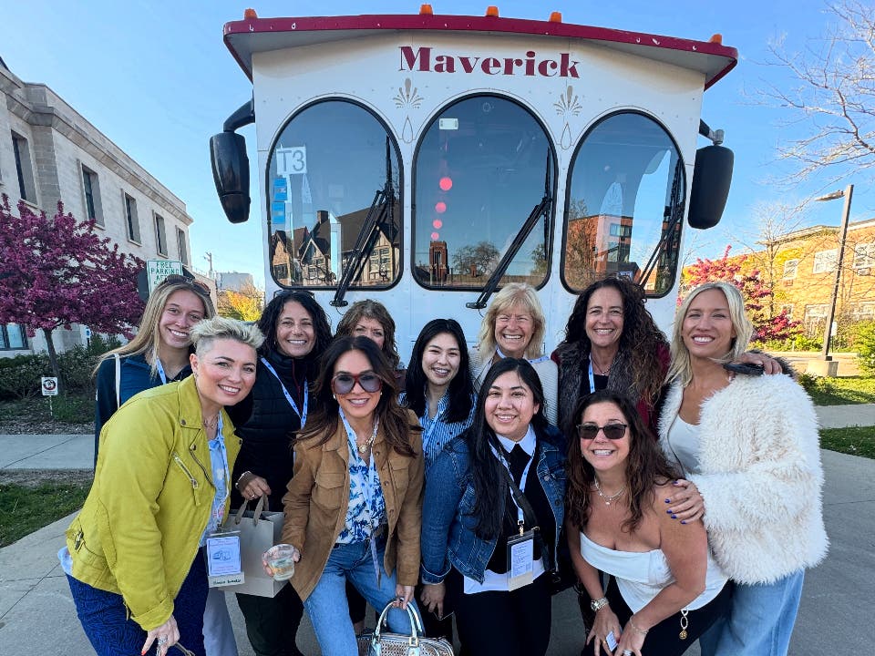 The Women‑Owned Business Whistle Stop Trolley Tour is a Mother's Day weekend lead-up event centered on women entrepreneurs in Downtown Highland Park.
