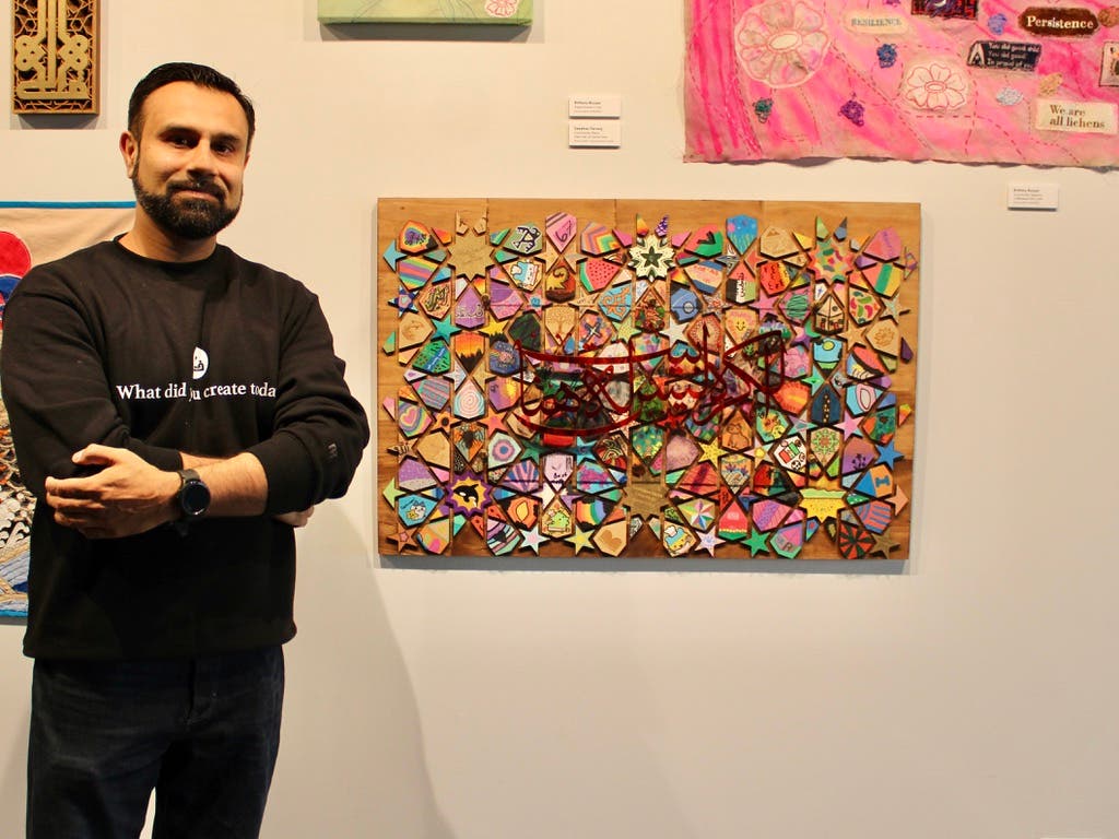 Skokie Artist's Mosaic "Hate Has No Home Here" Finishes Skokie Library Residency