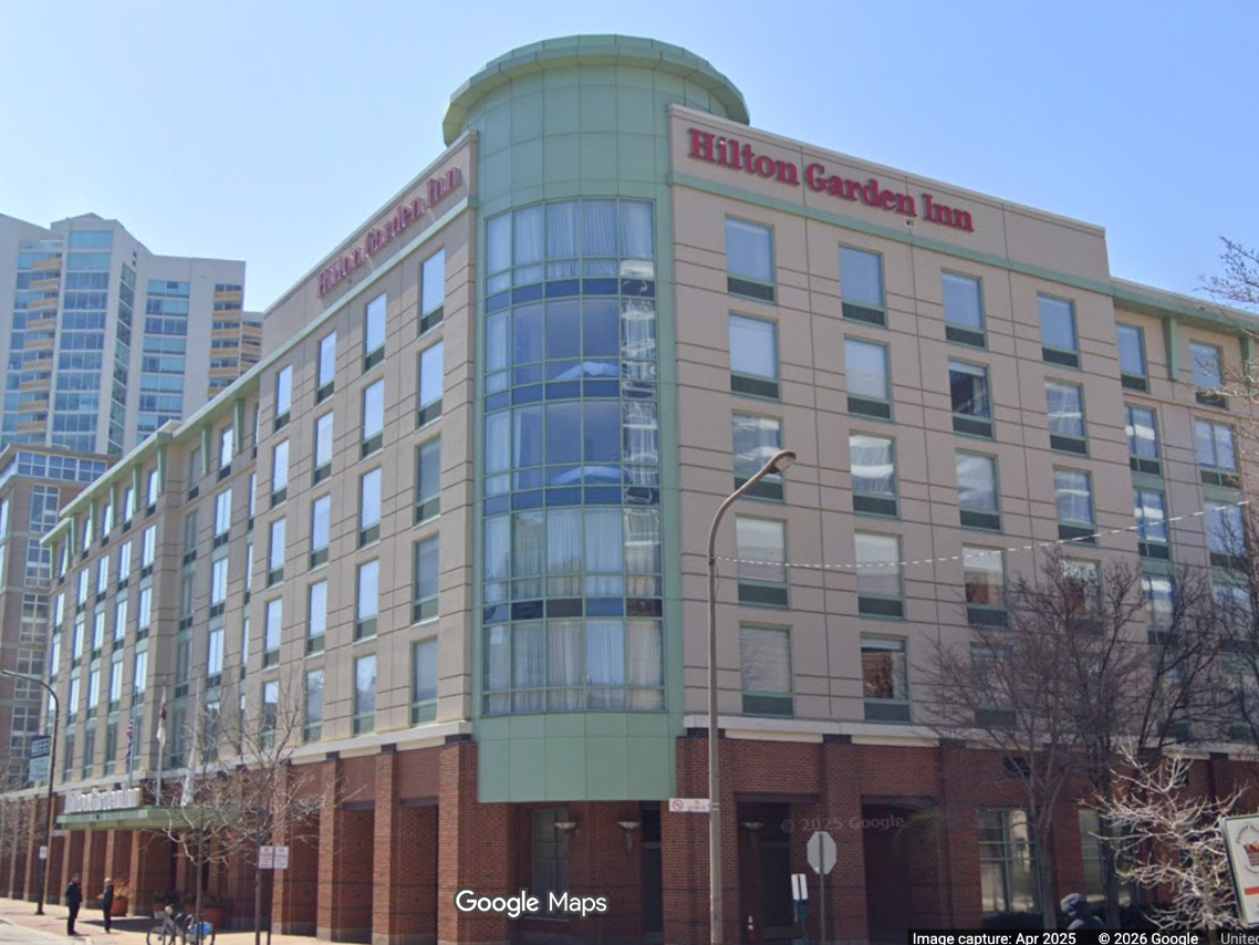 According to the city’s notice, two confirmed cases of Legionnaires’ disease were linked to the Hilton Garden Inn North Shore/Evanston at 1818 Maple Ave.
