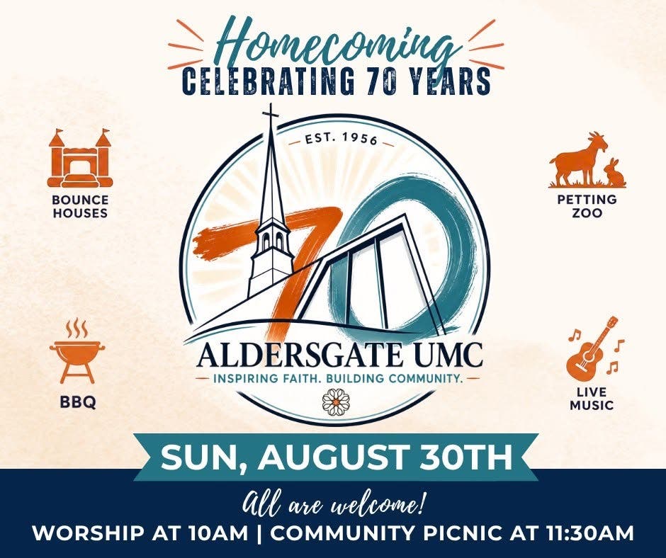 Aldersgate UMC Homecoming: Celebrating 70 Years