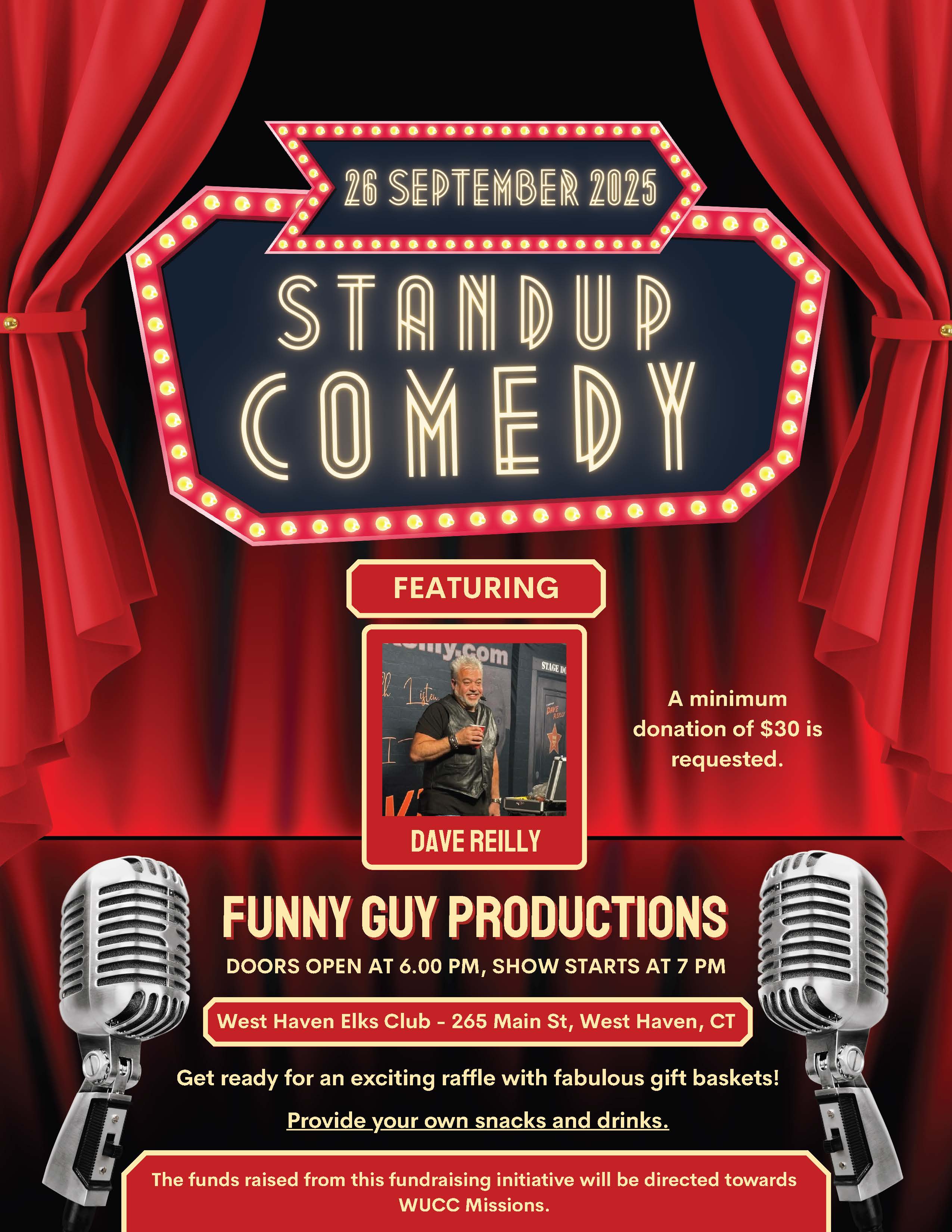 Comedy Night Fundraiser for Woodmont UCC Missions!